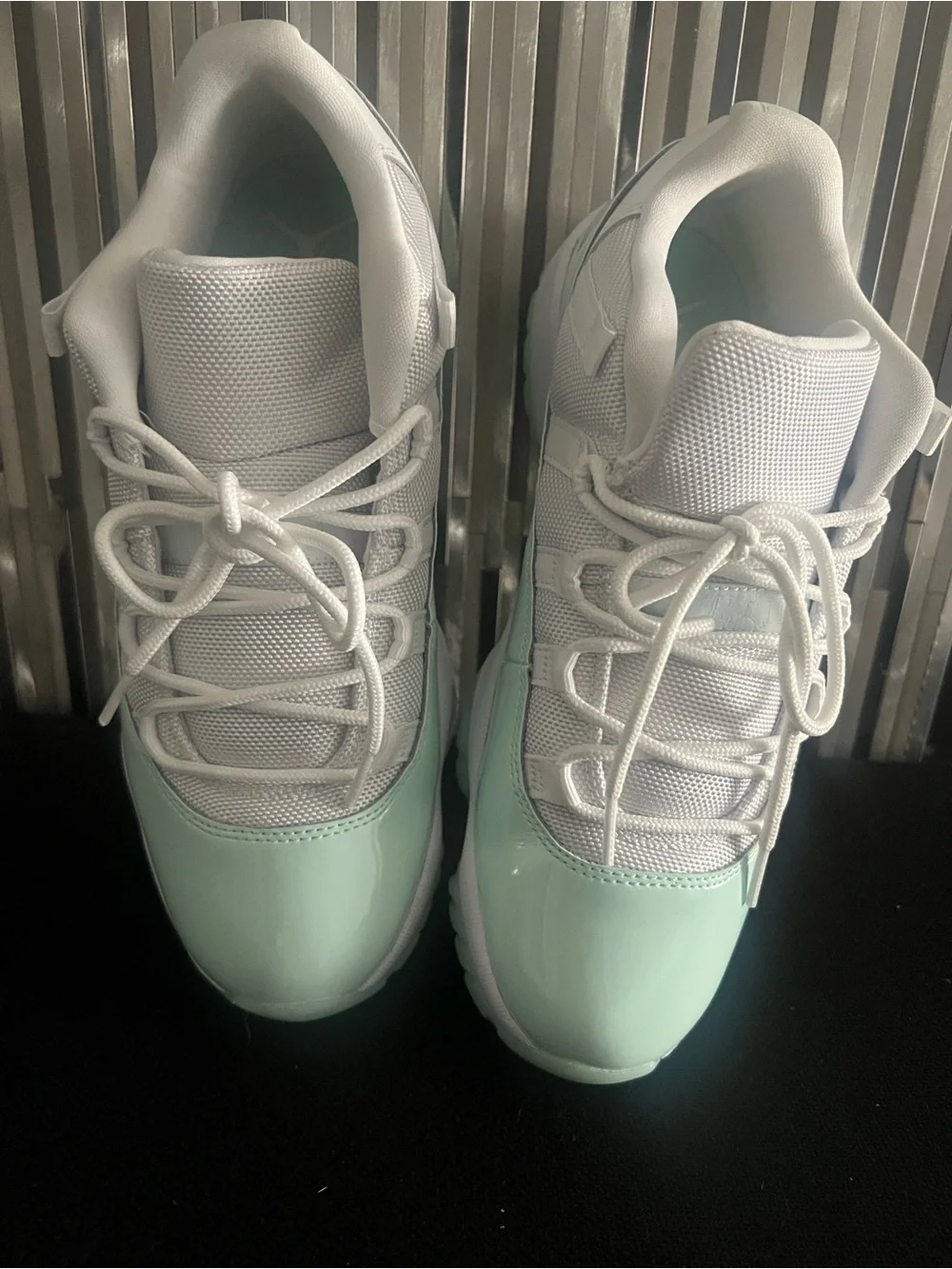 AIR JORDAN White and Mint Low-Top Women's Sneakers W9.5/M8 NO BOX!